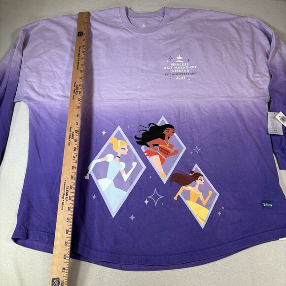 Disney Parks 2023 runDisney Princess Half Marathon Weekend Spirit Jersey XL NWT - Picture 10 of 10